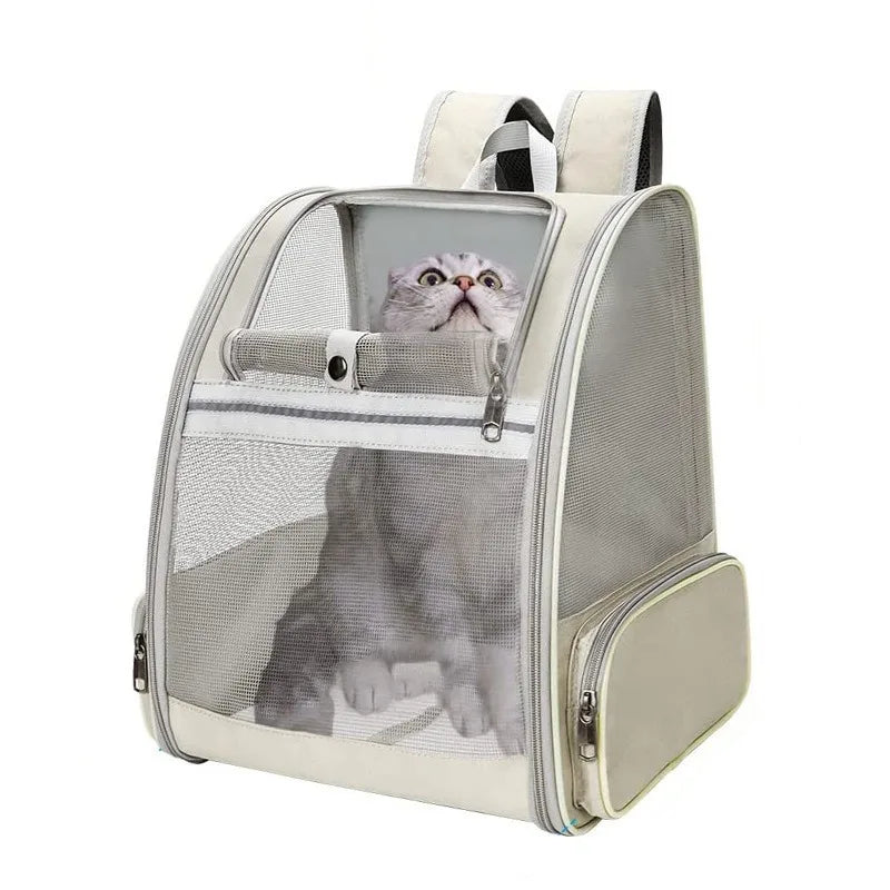 Practical, foldable cross-border pet bag. New style for cats and dogs, portable, breathable, spacious. Portable cat backpack.