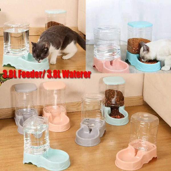 Gravity Pet Feeder & Waterer | Food or Water Dispenser