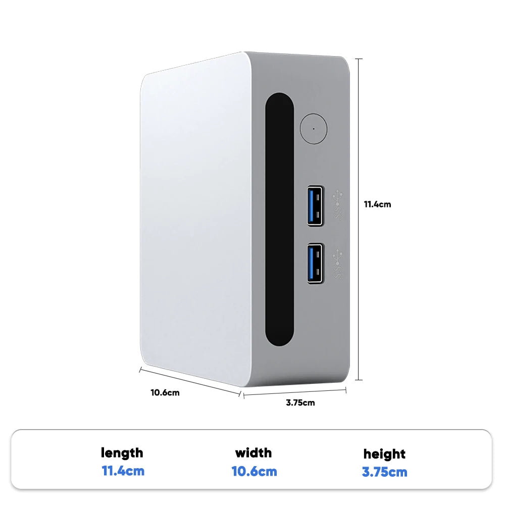 Mini PC with AMD Ryzen 7 7730U 7 5800U Mini Computer, Mini Gaming PC with USB Type-C Desktop Computer Supports Triple 4K Display