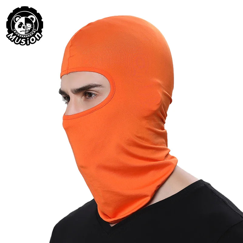 Musion Motorcycle Balaclava Sun Protection Full Face Mask Breathable Mesh Airsoft Mask Balaclava Bicycle Cycling Head Cover Unde