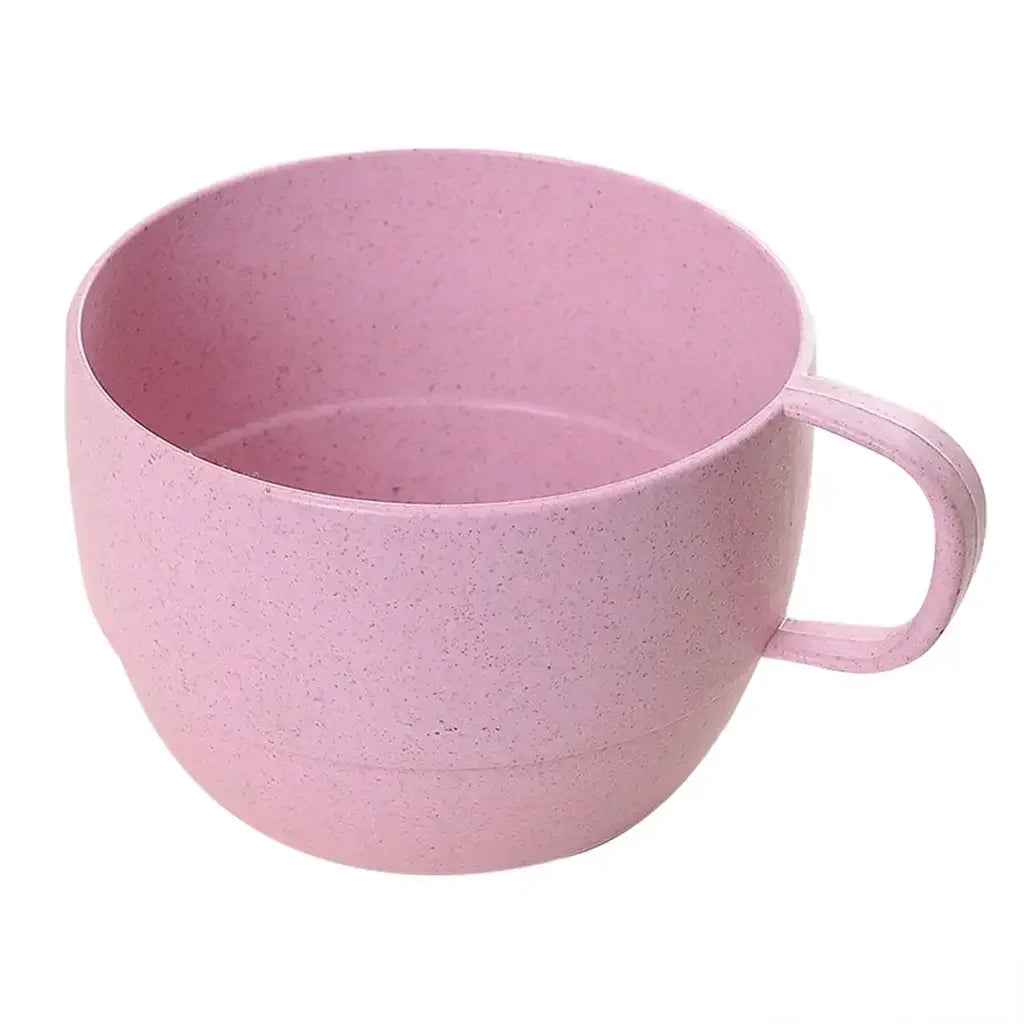 Eco-friendly Wheat Milk Cup Breakfast Tea Mug Simple Drinking Cup Coffee Cups European Style