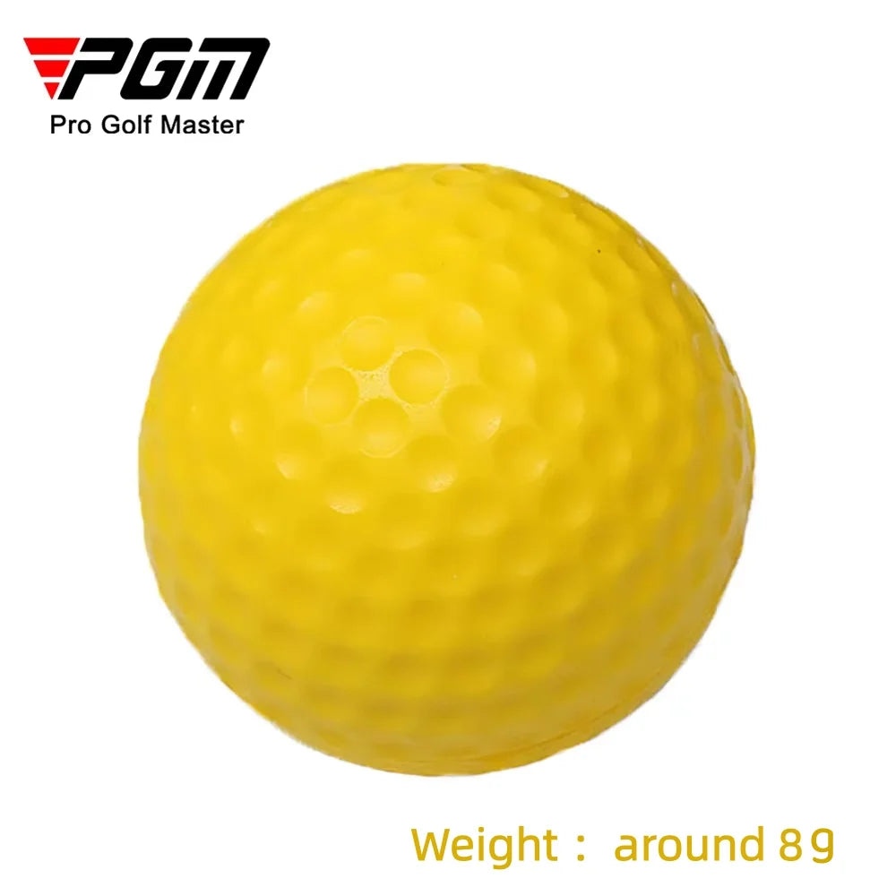 PGM Official Authorization 10Pcs Yellow PU Foam Golf Balls Sponge Elastic Indoor Outdoor Practice Training