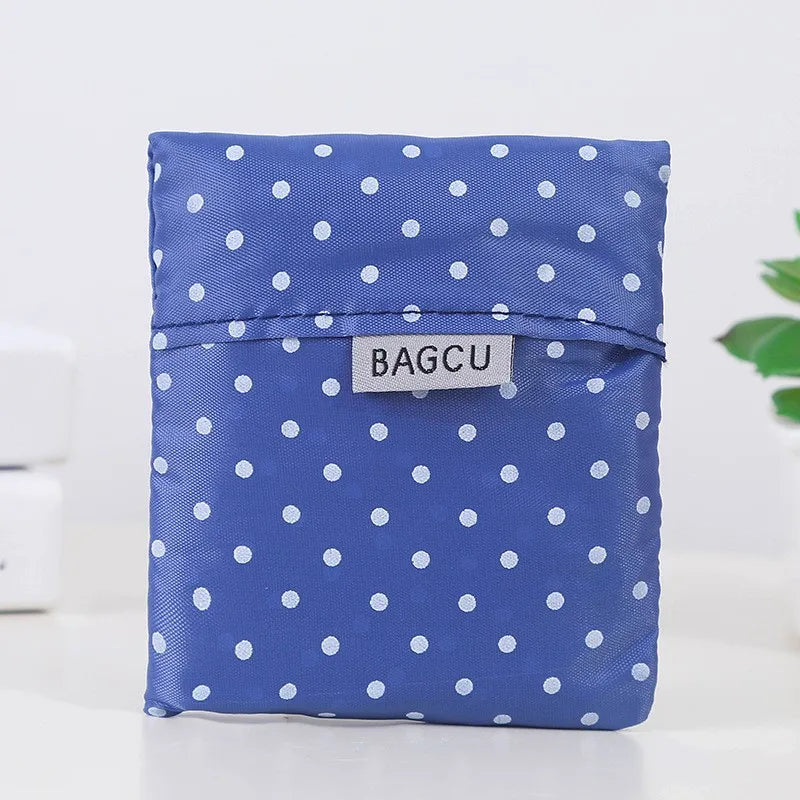 Reusable Foldable Supermarket Shop Large Folding Shopping Bag Easy to Carry Eco-friendly Big Capacity Eco Storage Handbag