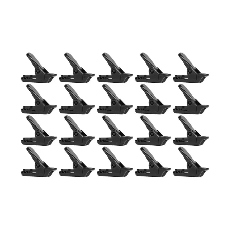 10Pcs Outdoor Tarpaulin Clips Camping Tents Awning Wind Rope Clamp Equipment Plastic Clip Buckle Fixed Jaw Grip Hook Accesorios