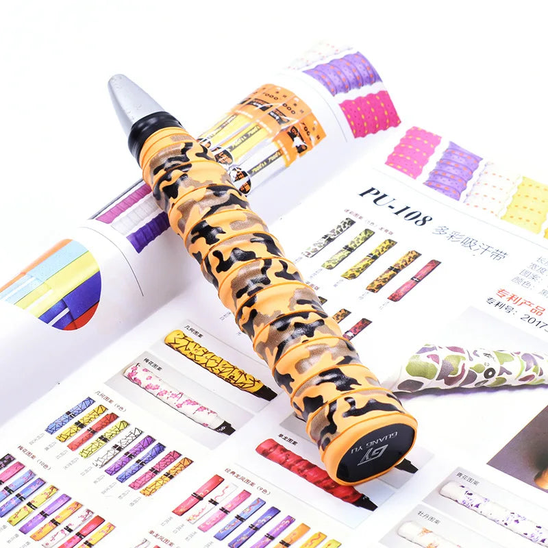 Absorb Sweat Racket Anti-slip Tape Handle Grips For Tennis Badminton Camouflage Wrapping Skidproof Sweat Band Sports Badminton