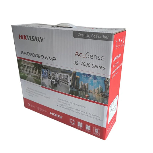 Dahua in Stock Hik 4K 8MP NVR DS-7604NI-K1/4P 4CH POE H265+1 SATA CCTV  for IP Camera Security  Network Video Recorder