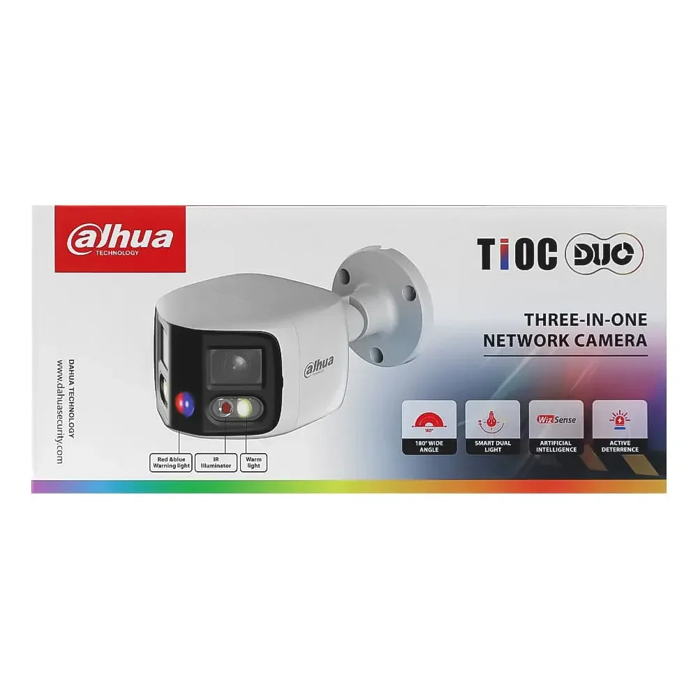 Dahua Original IPC-PFW3849S-A180-AS-PV 8MP Security Camera WizSense Network 180 Degree Fixed-focal Bullet  Built-in Siren