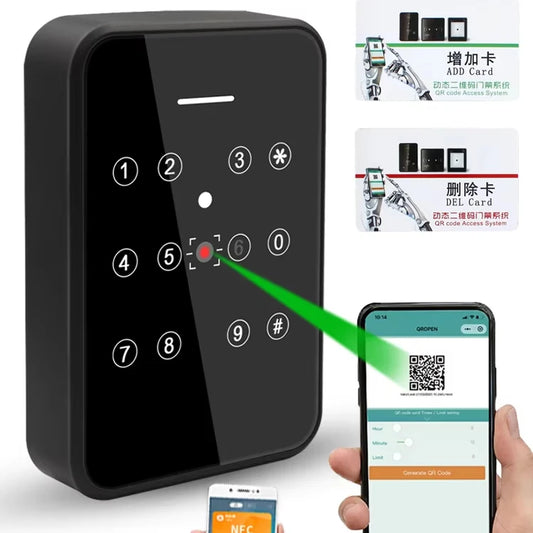 6616K Barcode Qr Code Reader Access Control Reader 13.56Mhz IC Card Reader RS232 RS485 Wiegand 26 34 TTL 20000 User Free SDK
