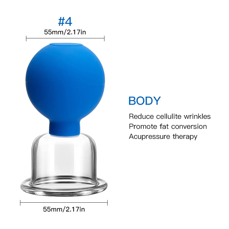 Vacuum Cupping Glasses Masssager Body Cup Facial Skin Lifting  Cupping Therapy Massage for face Anti Cellulite Body Slimming jar