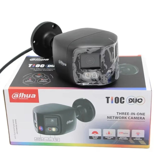 Dahua original IPC-PFW3849S-A180-AS-PV 2x4MP TiOC Duo Splicing Fixed-focal Bullet WizSense Network Camera Sound and Light Alarm