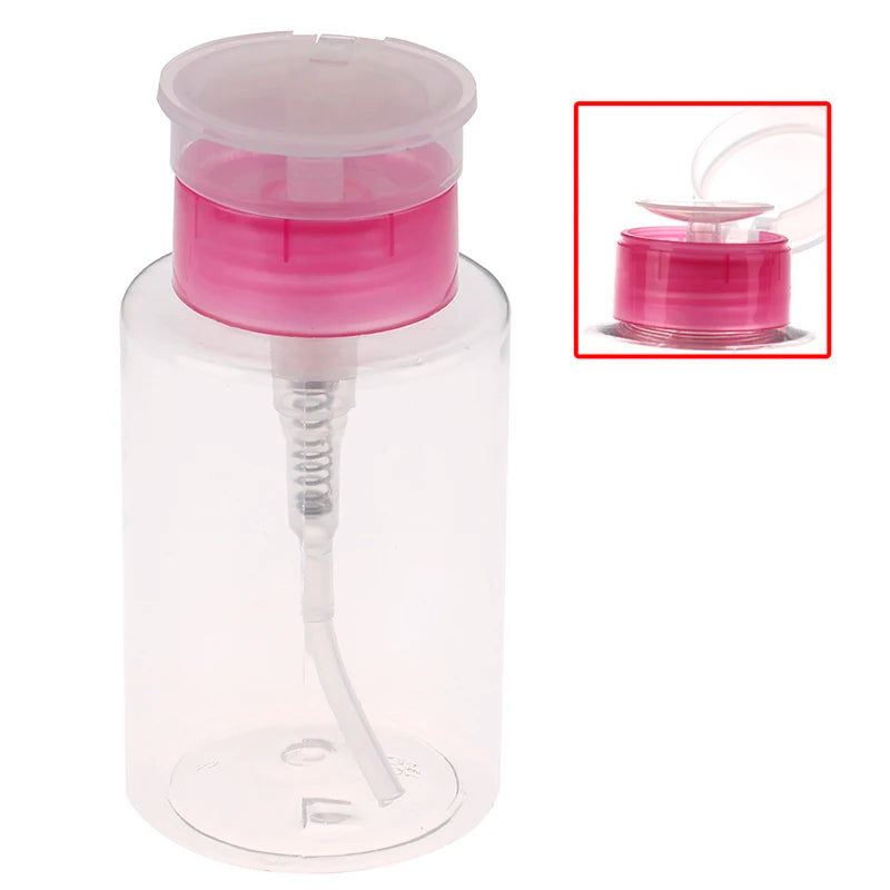 Nail Art Equipment 160ml Empty Pump Dispenser Remover Clean Bottle mini bottle