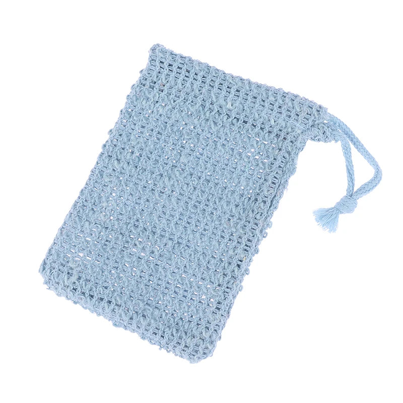 Cotton Linen Soap Saver Bag Pouch Bar Plentiful Bubble Foam Soap Bags Exfoliating Soap Mesh Bags for Shower Soap Holder Pocket