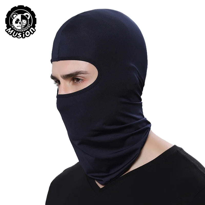 Musion Motorcycle Balaclava Sun Protection Full Face Mask Breathable Mesh Airsoft Mask Balaclava Bicycle Cycling Head Cover Unde