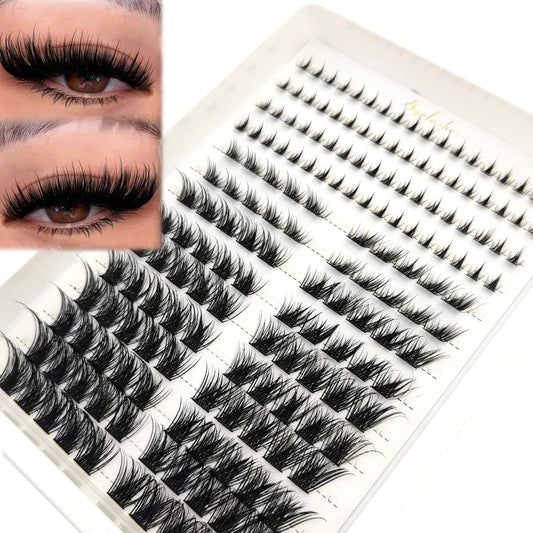 Eyelash clusters and lower eyelashes extended thick eyelashes DIY anime eyelash clusters extended eyelashes