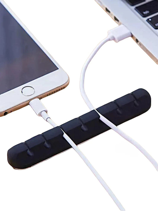 Wholesale Clips Cable Holder for MouseHeadphone Wire Organizer Cable Organizer Silicone USB Cable Winder Desktop Tidy Management