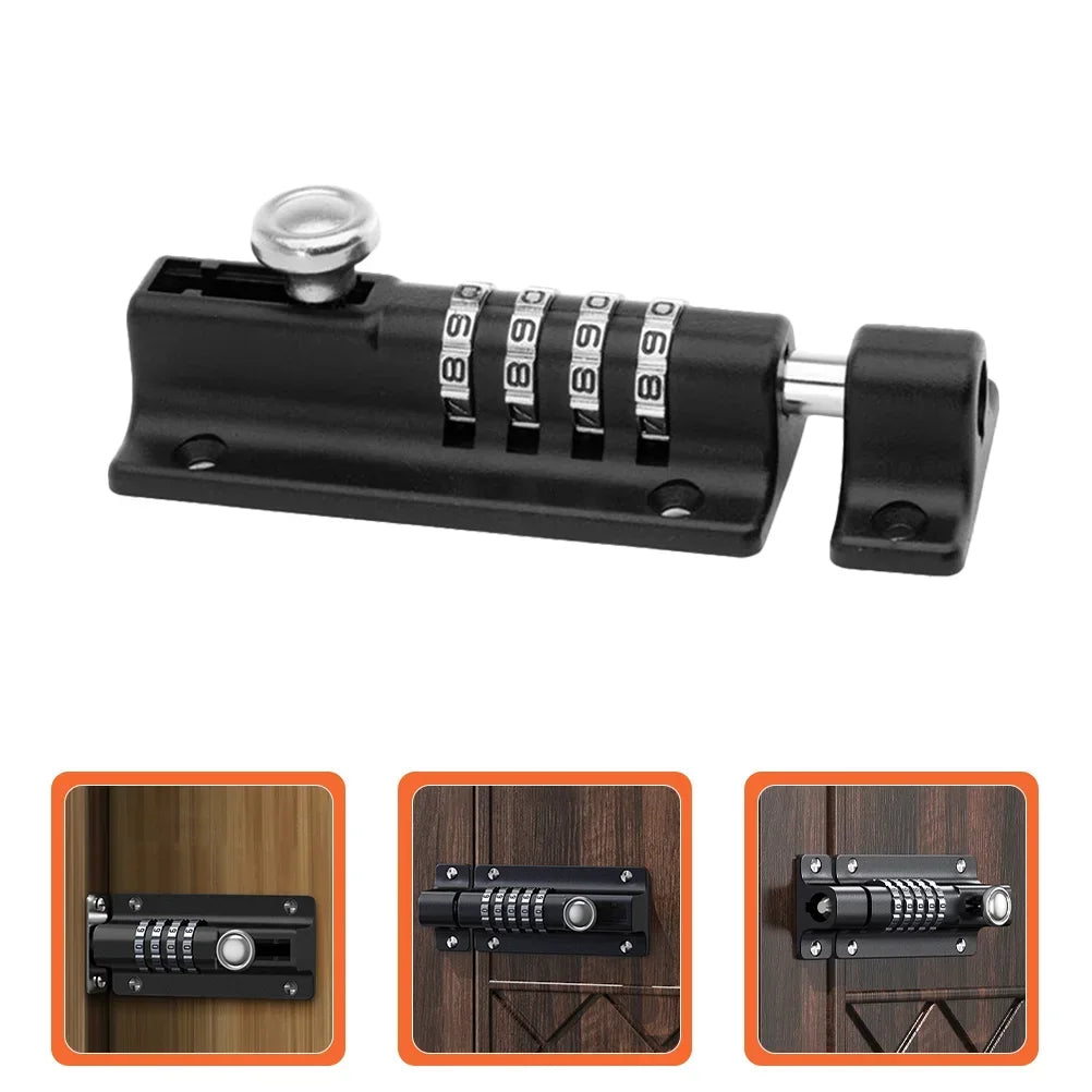 Deadbolt Lock Metal Doors Combination Key Outdoor Gate Portable Locks Household Wardrobe
