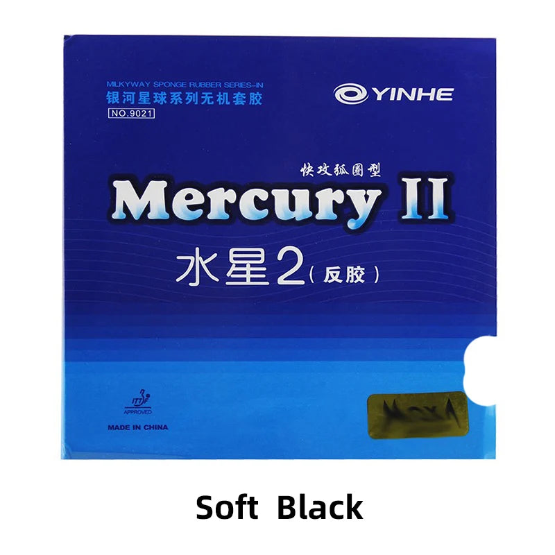 YINHE Mercury 2 Table Tennis Rubber Pimples-in Ping Pong Rubber for Quick Attack with Loop