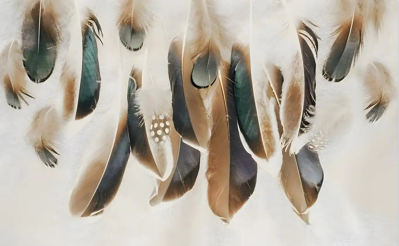 Custom photo wallpaper 3D mural Nordic minimalist luxury feather background wall hotel coffee shop decoration murals wall paper