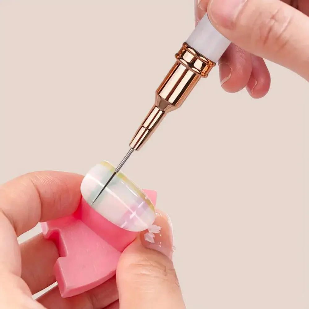 5pcs Premium Nail Art Liner Brush Set - Ultra-Fine Detailing Pens For Precision Manicure 6/9/12/15/26mm Long Line Nail Brushes *