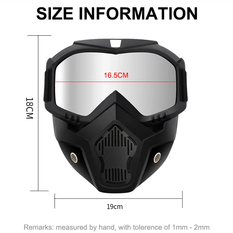 Outdoor Sport Windproof Mask Goggle HD Motorcycle Glasses Snowboard Eyewear Riding Motocross Summer UV Protection Sunglasses