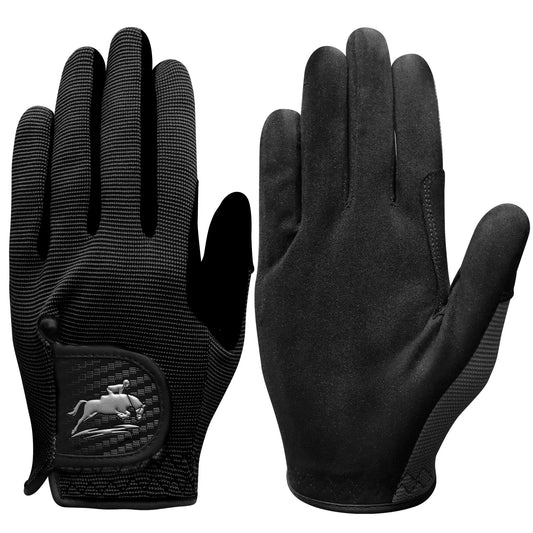 Lightweight Breathable Mesh Equestrian Gloves for Women, Color Pack Offering Comfortable Secure Grip in All Weather Conditions