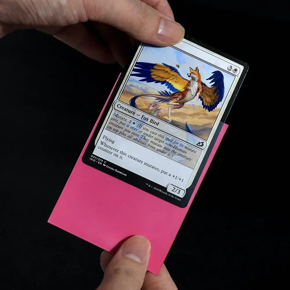 100Pcs/Set 66x91mm Matte Standard Size Card Sleeves TCG Trading Cards Protector for Tarot Shield Board Games Magical Cover PKM