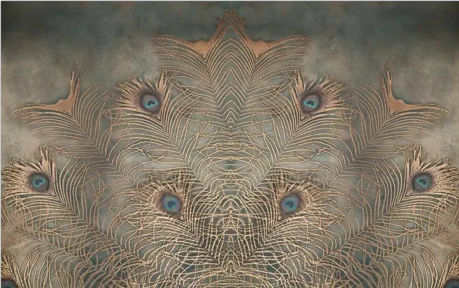 Custom photo wallpaper 3D mural Nordic minimalist luxury feather background wall hotel coffee shop decoration murals wall paper