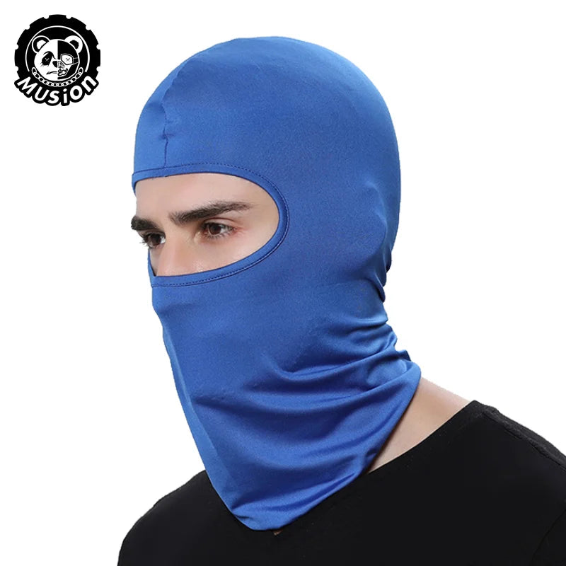 Musion Motorcycle Balaclava Sun Protection Full Face Mask Breathable Mesh Airsoft Mask Balaclava Bicycle Cycling Head Cover Unde