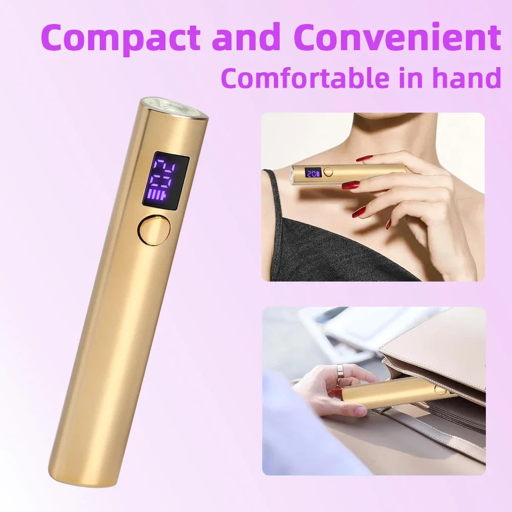 Handheld UV Led Nail Lamp Nail Dryer Nail Light For Curing All Gel Polish Rechargeable Quick Drying Manicure Lamp Nail Art Tools