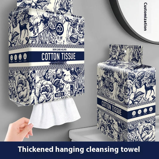 Light Luxury Disposable Face Wash Towel Hanging Extractable Cotton Towel Thickened Beauty Salon Cleansing Towel Face Wash Towel
