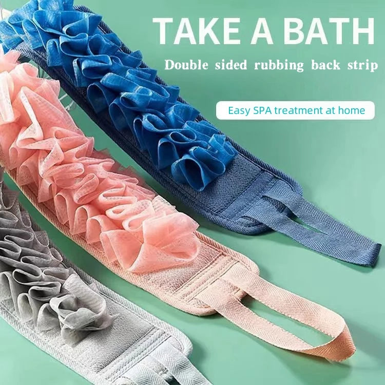 2-in-1 Pullback Towel Strong Rubbing Back Bath Towel Bath Bar Bath Flower Rubbing Mud Home Rubbing Bath Towel
