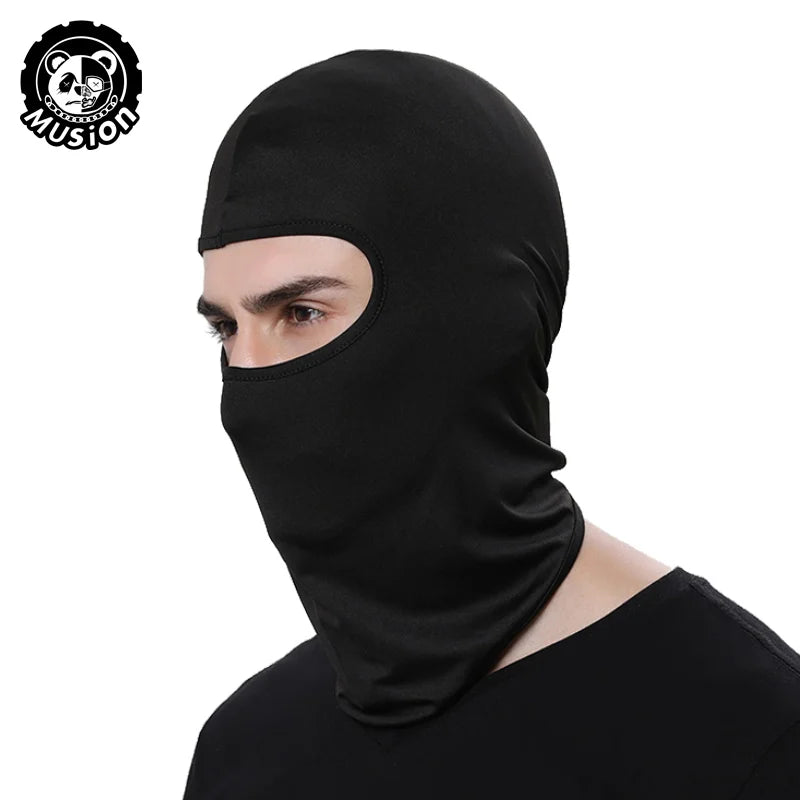 Musion Motorcycle Balaclava Sun Protection Full Face Mask Breathable Mesh Airsoft Mask Balaclava Bicycle Cycling Head Cover Unde