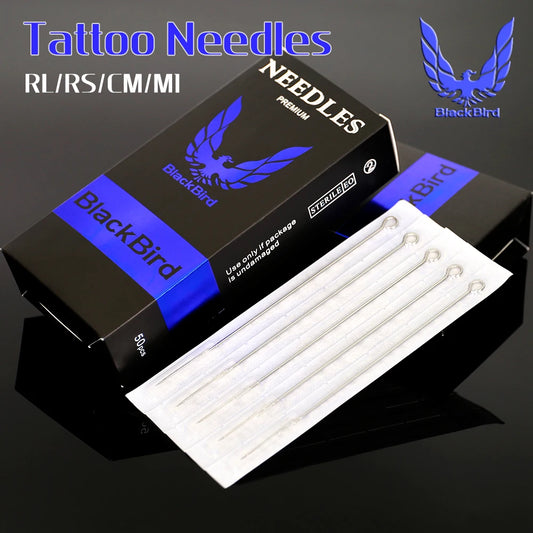 50pcs Tattoo Needles RL disposable steel Sterilze Tatoo Curved Round Liner High-grade tattoo needle Tattoo equipment Shipping
