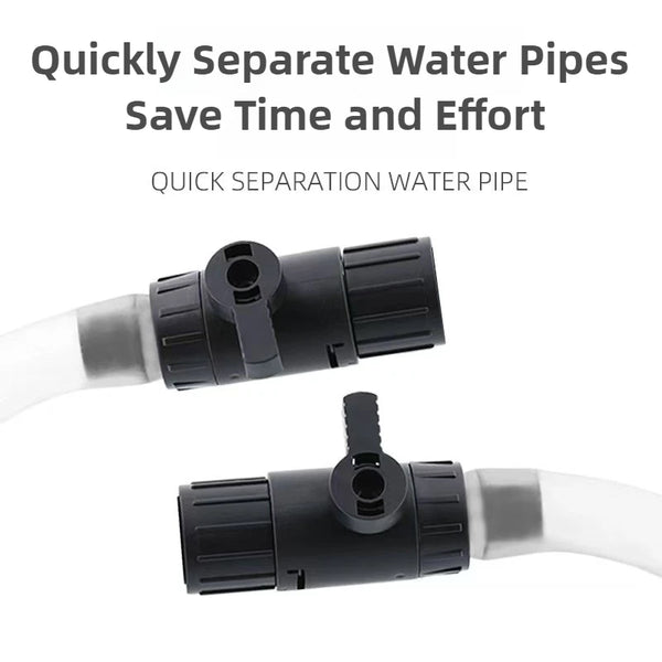 12/16mm Aquarium Quick Connect water pipe water flow controller Fish Tank Filter Barrel Quick Connect Connector reducer adapter