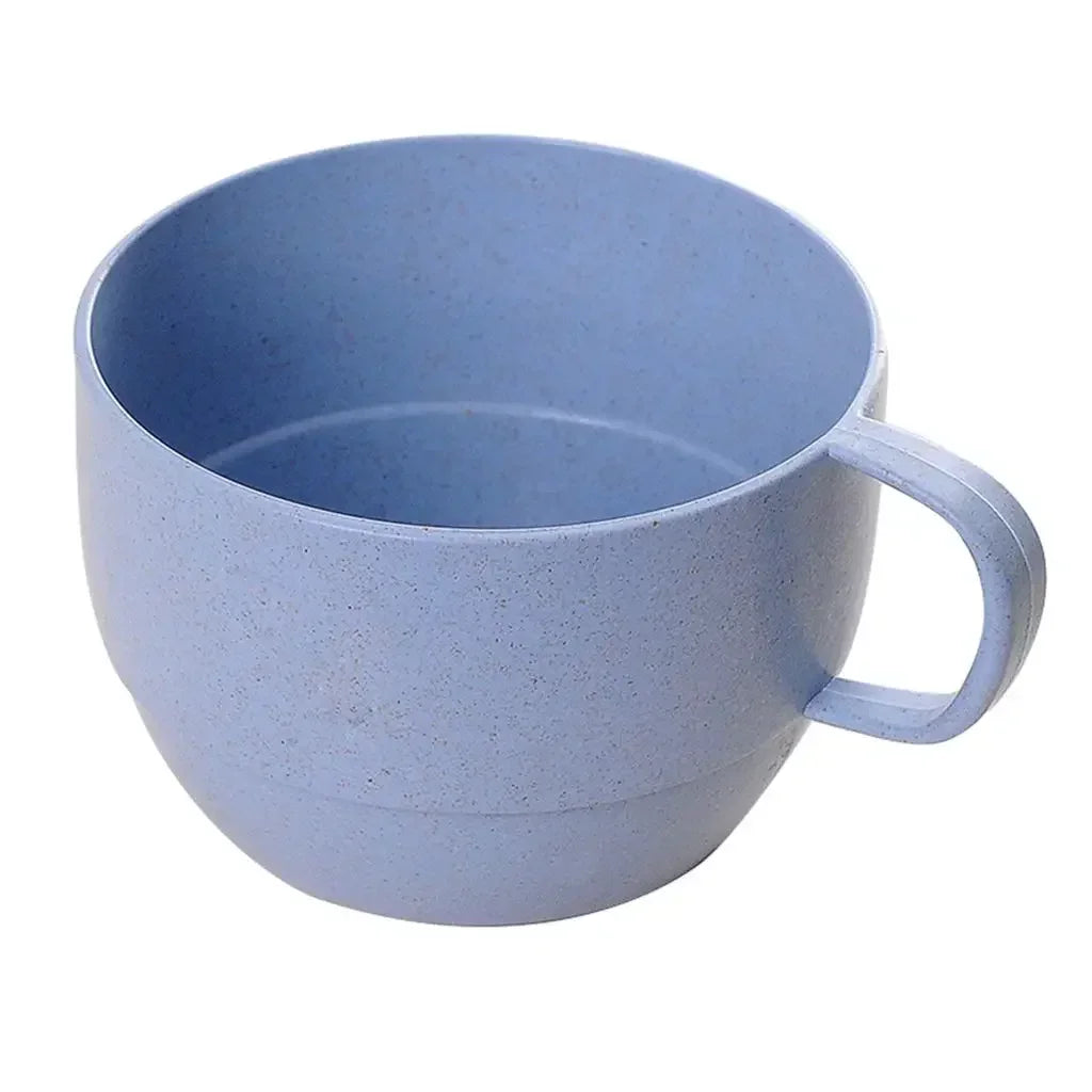 Eco-friendly Wheat Milk Cup  Breakfast Tea Mug  Simple Drinking Cup  Coffee Cups  European Style
