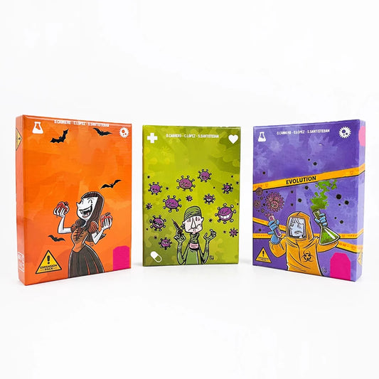 Virus 1 2 3 Halloween Board Game: The Ultimate Contagiously Fun Game for Family Parties in Spanish & English