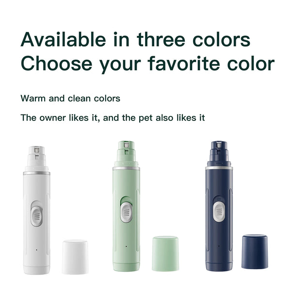 Rechargeable Pet Nail Grinder | Home Grooming Tool for Dogs