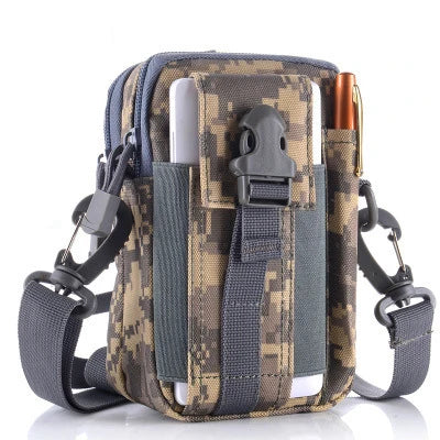Mobile Phone Case Pouch Waist Bag Waterproof Nylon Multifunction Casual Men Waist Pack Male Small Bag