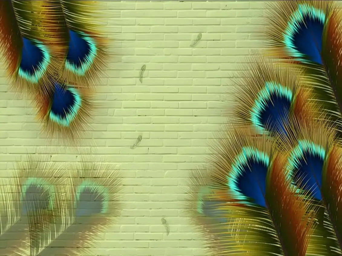 Custom photo wallpaper 3D mural Nordic minimalist luxury feather background wall hotel coffee shop decoration murals wall paper