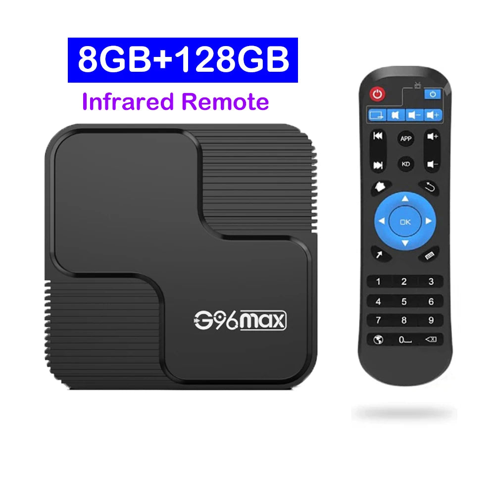 Smart TV Box G96 Max Android 14 Allwinner H618 Support Dual Band Wifi 2.4G 5G Wifi6 AV1 8K 8GB 32GB 64GB 128GB ATV Media Player