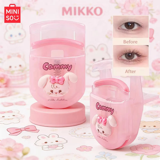 MINISO MIKKO Series Portable Curling Eyelash Curler 2-piece Makeup Tool Eyelash Curler Eyelash Tool Eyelash Curler