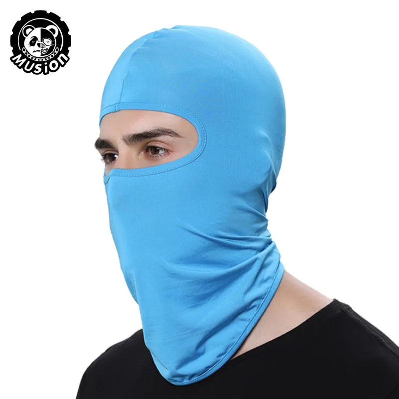 Musion Motorcycle Balaclava Sun Protection Full Face Mask Breathable Mesh Airsoft Mask Balaclava Bicycle Cycling Head Cover Unde