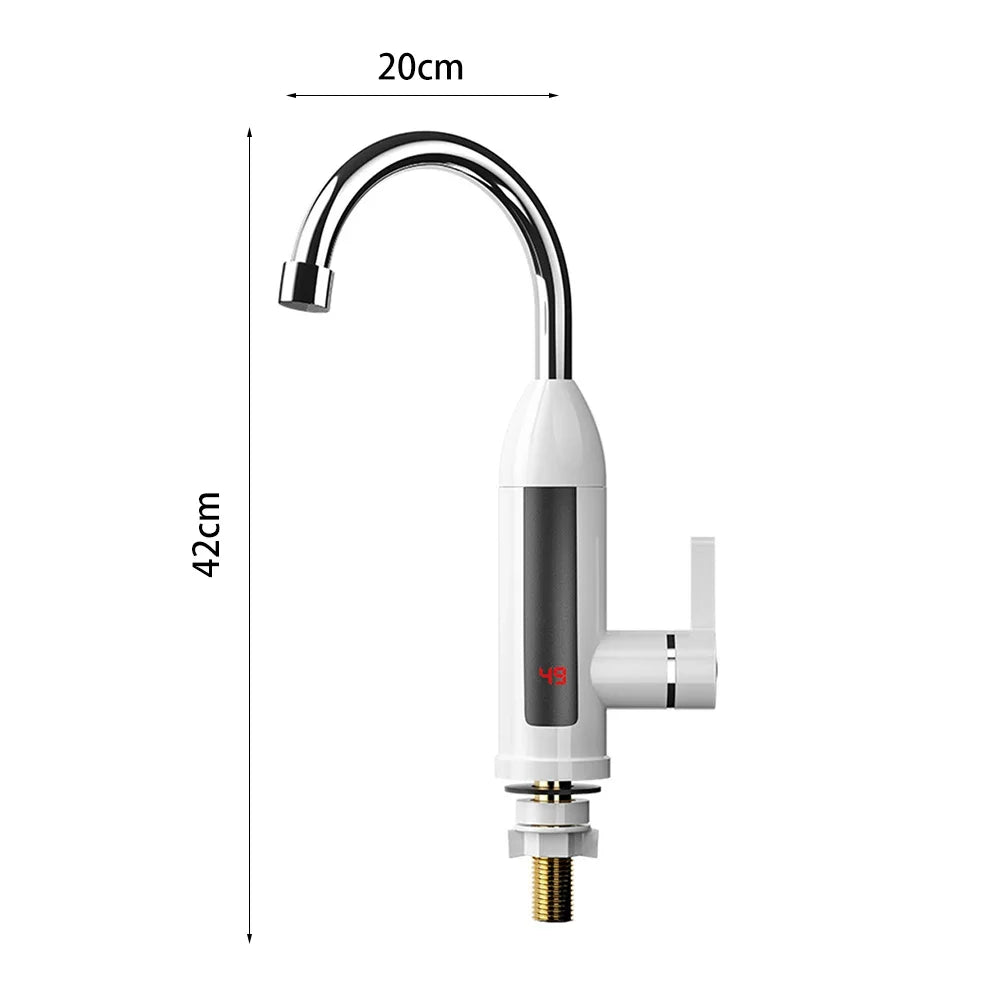 Electric Water Heater Kitchen Faucet Tankless Water Heater Tap LCD Digital Touch 360 Degree Rotation Thermostatic Faucets