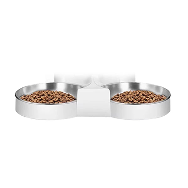 Furpipi Automatic Cat Feeder Dual Bowls Stainless For Multied Pets Family Dog Cats Accessories