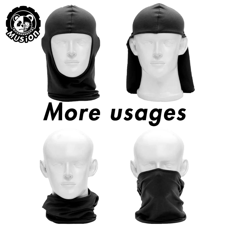 Musion Motorcycle Balaclava Sun Protection Full Face Mask Breathable Mesh Airsoft Mask Balaclava Bicycle Cycling Head Cover Unde