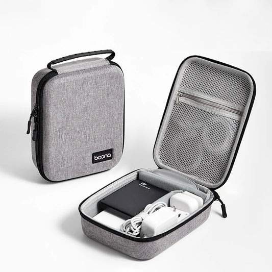 Electronic Accessories Organizer Travel Hard Shell Bag  Portable Carry Case for Cable Charger SD Card Mouse Power Bank