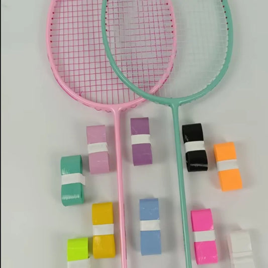 W 12 PCs Sticky Overgrip For Beach Tennis Racket Padle Pickleball Tennis Badminton Racket Fishing 110cm 2024