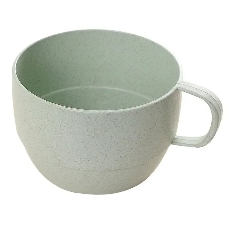 Eco-friendly Wheat Milk Cup  Breakfast Tea Mug  Simple Drinking Cup  Coffee Cups  European Style