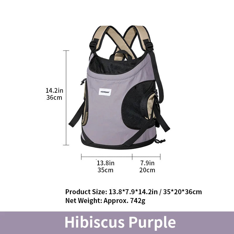 Pet Chest Backpack Front Carrying Tote Backpack Dogs and Cats Breathable Portable Outdoor Bag Shoulder Cat Bag