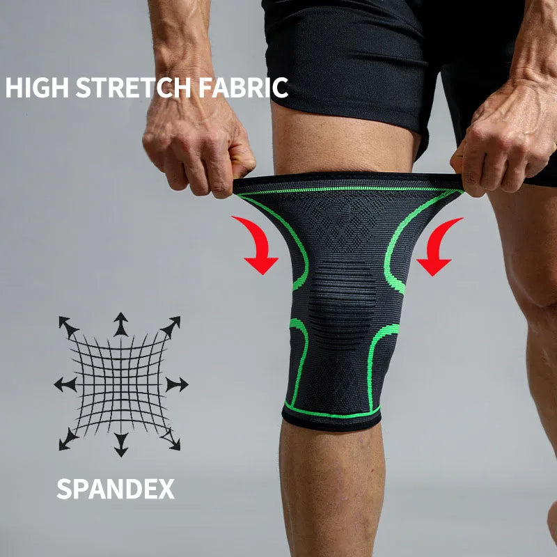 1 PC Elastic Breathable Compression Knee Support Sleeve for Basketball Running Cycling